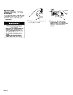 Preview for 14 page of Whirlpool FEC350V Use And Care Manual