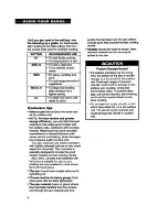 Preview for 8 page of Whirlpool FEP310B Use And Care Manual