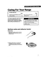 Preview for 17 page of Whirlpool FEP310Y Use And Care Manual