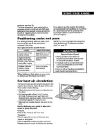 Preview for 9 page of Whirlpool FEP350Y Using Manual