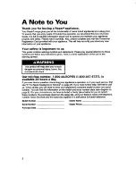 Preview for 2 page of Whirlpool FES310B Use And Care Manual