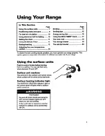 Preview for 7 page of Whirlpool FES310B Use And Care Manual