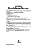 Preview for 32 page of Whirlpool FES310B Use And Care Manual