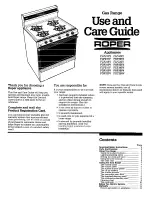 Whirlpool FGC355V Use And Care Manual preview