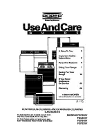 Preview for 1 page of Whirlpool FGC355Y Use And Care Manual