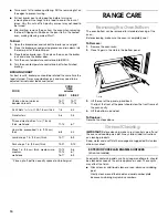 Preview for 10 page of Whirlpool FGP300K0 Use And Care Manual