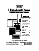 Whirlpool FGP315B Use And Care Manual preview