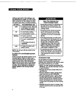 Preview for 8 page of Whirlpool FGP315B Use And Care Manual