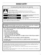 Preview for 3 page of Whirlpool FGP325H Use And Care Manual