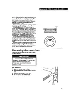 Preview for 17 page of Whirlpool FGP357Y Use And Care Manual