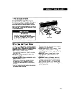 Preview for 21 page of Whirlpool FGS395Y Use And Care Manual