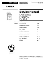 Предварительный просмотр 1 страницы Whirlpool FL 1219 Service Manual