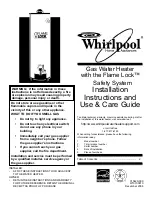 Предварительный просмотр 1 страницы Whirlpool FLAME LOCK 315420-000 Installation And Use Manual