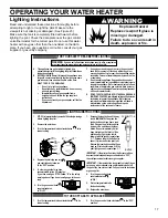 Предварительный просмотр 17 страницы Whirlpool FLAME LOCK 315420-000 Installation And Use Manual