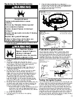 Предварительный просмотр 23 страницы Whirlpool FLAME LOCK 315420-000 Installation And Use Manual