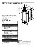 Предварительный просмотр 27 страницы Whirlpool FLAME LOCK 315420-000 Installation And Use Manual