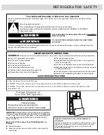 Предварительный просмотр 3 страницы Whirlpool FRENCH DOOR BOTTOM MOUNT REFRIGERATOR Use & Care Manual