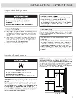 Preview for 5 page of Whirlpool FRENCH DOOR BOTTOM MOUNT REFRIGERATOR Use & Care Manual