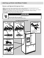 Предварительный просмотр 6 страницы Whirlpool FRENCH DOOR BOTTOM MOUNT REFRIGERATOR Use & Care Manual