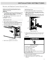 Предварительный просмотр 9 страницы Whirlpool FRENCH DOOR BOTTOM MOUNT REFRIGERATOR Use & Care Manual