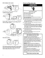 Предварительный просмотр 12 страницы Whirlpool Front Loading Washing Machine User Manual