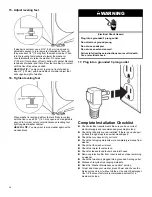 Предварительный просмотр 16 страницы Whirlpool Front Loading Washing Machine User Manual