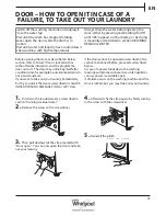 Предварительный просмотр 45 страницы Whirlpool FSCR 10431 Health & Safety, Use & Care And Installation Manual