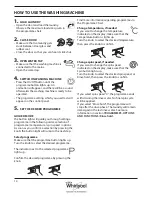 Предварительный просмотр 14 страницы Whirlpool FSCR12420 Health & Safety, Use & Care And Installation Manual