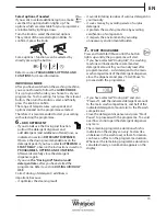 Предварительный просмотр 15 страницы Whirlpool FSCR12420 Health & Safety, Use & Care And Installation Manual