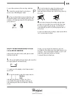 Предварительный просмотр 27 страницы Whirlpool FSCR12420 Health & Safety, Use & Care And Installation Manual