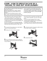 Предварительный просмотр 42 страницы Whirlpool FSCR12420 Health & Safety, Use & Care And Installation Manual