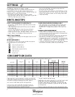 Предварительный просмотр 4 страницы Whirlpool FSCR12433 Reference Manual