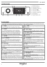 Предварительный просмотр 6 страницы Whirlpool FWD91496W User Manual