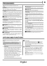 Preview for 7 page of Whirlpool FWDG 961483 WSV Daily Reference Manual