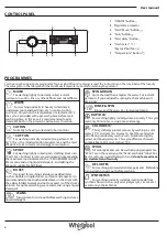 Предварительный просмотр 6 страницы Whirlpool FWF61052W GCC User Manual