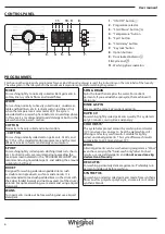 Предварительный просмотр 6 страницы Whirlpool FWL71253W UK User Manual