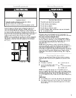 Предварительный просмотр 3 страницы Whirlpool G2IXEFMW - 2-20-09 Manual