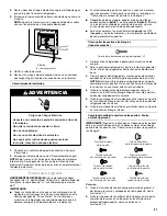 Предварительный просмотр 21 страницы Whirlpool G2IXEFMW - 2-20-09 Manual