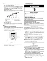 Предварительный просмотр 5 страницы Whirlpool G2IXEFMWB02 User Instructions