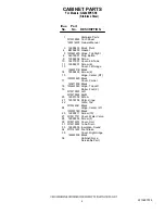 Preview for 2 page of Whirlpool G32026PEKS5 Parts Manual