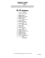 Preview for 2 page of Whirlpool G32026PELB12 Parts List