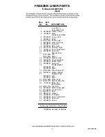 Preview for 4 page of Whirlpool G32026PELB12 Parts List