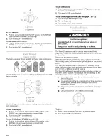 Предварительный просмотр 10 страницы Whirlpool G7CE3034 Use & Care Manual