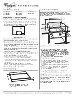 Whirlpool G7CE3034X - DIMENSIONS GUIDE Product Dimensions предпросмотр