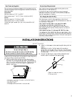 Предварительный просмотр 7 страницы Whirlpool G7CG3064 Installation Manual