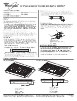 Whirlpool G7CG3064X - DIMENSIONS GUIDE Product Dimensions предпросмотр