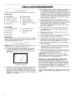 Предварительный просмотр 4 страницы Whirlpool G7CG3064XS Installation Instructions Manual