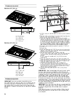 Предварительный просмотр 16 страницы Whirlpool G7CG3064XS Installation Instructions Manual