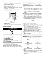 Предварительный просмотр 5 страницы Whirlpool G9IXEFMWB01 User Instructions