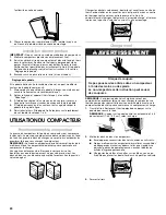 Предварительный просмотр 20 страницы Whirlpool GARAGE COMPACTOR Use And Care Manual